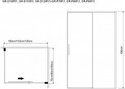 Grossman  Душевой уголок Fly 1 GR-D120-P70 – фотография-3